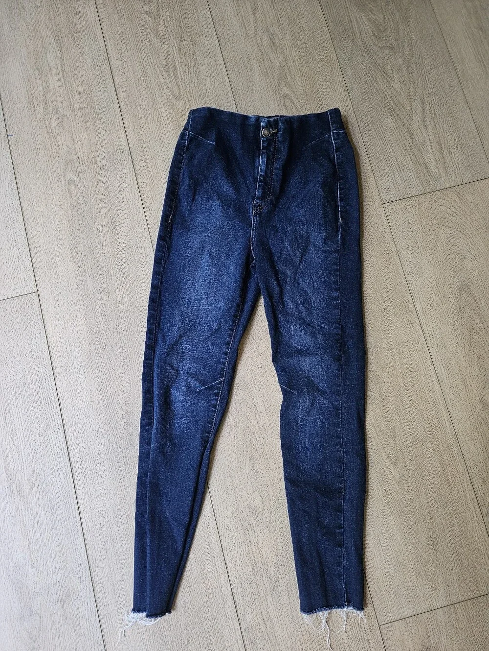 Free People Miles Away High Waist Crop Skinny Jeans in Feels like Sunshine 30